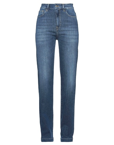 KAOS JEANS Denim trousers Blue 87% Cotton, 11% Polyester, 2% Elastane