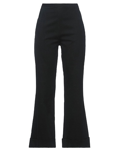 COLLECTION PRIVĒE? Pantalone Nero 97% Cotone, 3% Elastan