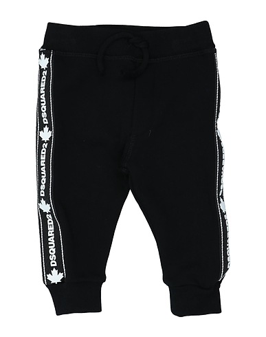 DSQUARED2 Casual trouser Black 100% Cotton, Elastane, Polyester, Silicone