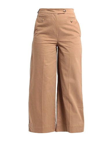 HAPPY 25® Casual pants Camel 98% Cotton, 2% Elastane