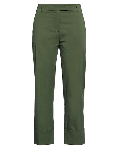 QL2  QUELLEDUE Casual pants Dark green 97% Cotton, 3% Elastane