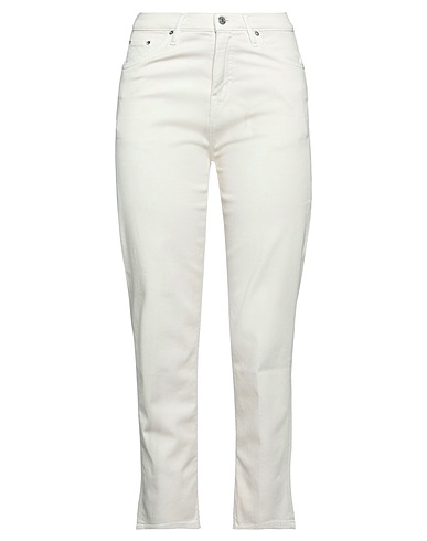 HAIKURE Denim trousers Off white 92% Cotton, 6% Elastomultiester, 2% Elastane