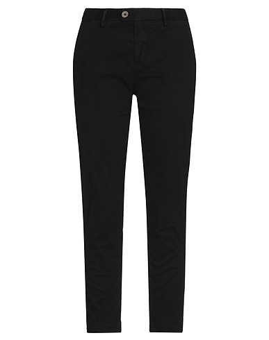 ROŸ ROGER'S Pantalone Nero 97% Cotone, 3% Elastan