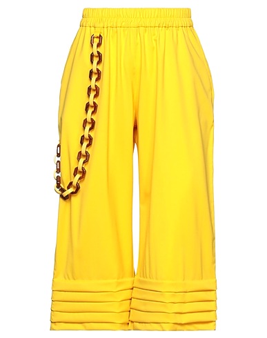 VICTORIA / TOMAS Casual pants Yellow 100% Wool