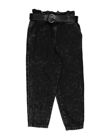 MANILA GRACE Denim trousers Black 75% Cotton, 25% Polyester