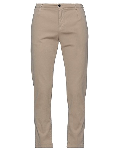 YAN SIMMON Casual trouser Sand 98% Cotton, 2% Elastane