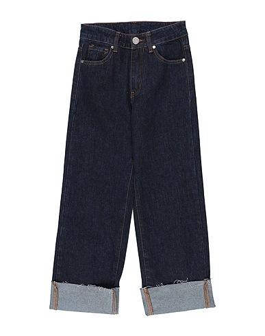 MANILA GRACE Denim trousers Blue 100% Cotton