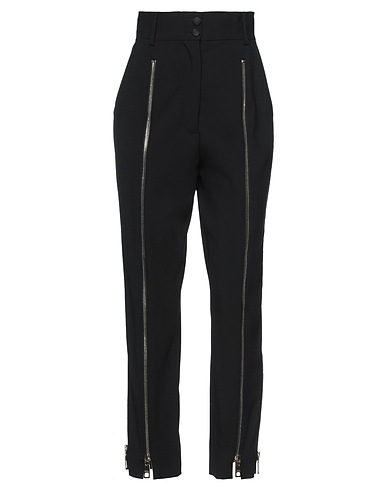 DOLCE&GABBANA Casual trouser Black 99% Virgin Wool, 1% Elastane