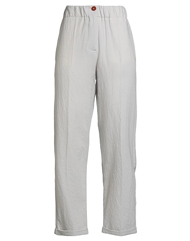 ALYSI Casual pants CHOCOLAT Light grey 100% Virgin Wool
