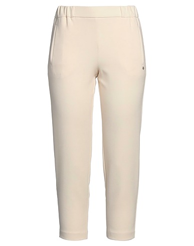 OTTOD'AME Casual trouser Ivory 62% Polyester, 32% Viscose, 6% Elastane