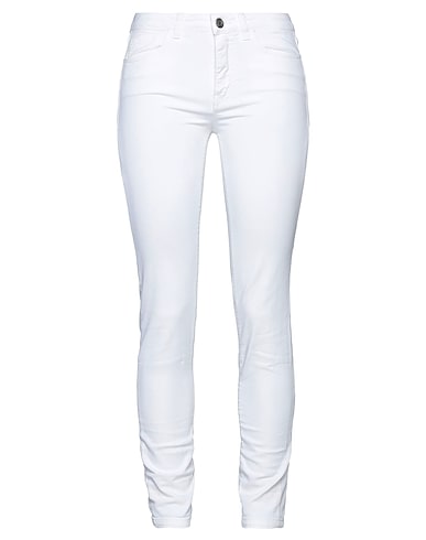 ASH Denim pants White 98% Cotton, 2% Elastane