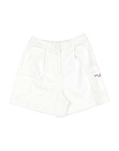 PHILOSOPHY di LORENZO SERAFINI Shorts & Bermuda White 97% Cotton, 3% Elastane