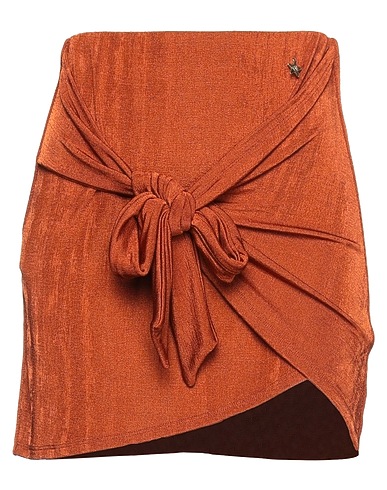 SOUVENIR Mini skirt Rust 92% Polyester, 8% Elastane