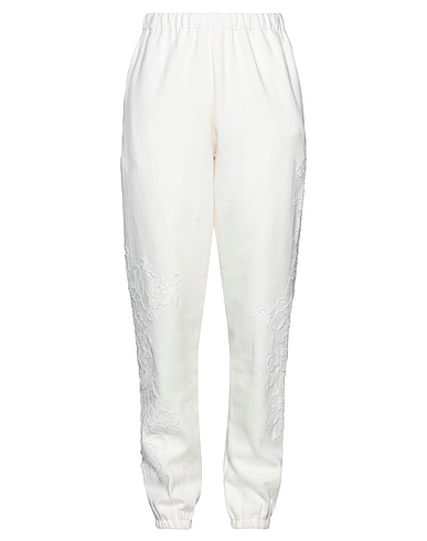 AMEN Casual trouser Ivory 100% Cotton, Polyamide, Viscose