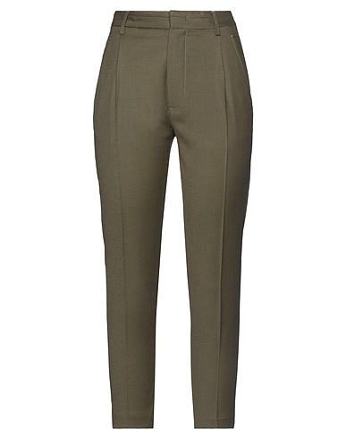 DONDUP パンツ ミリタリーグリーン バージンウール 99% / ポリウレタン 1%