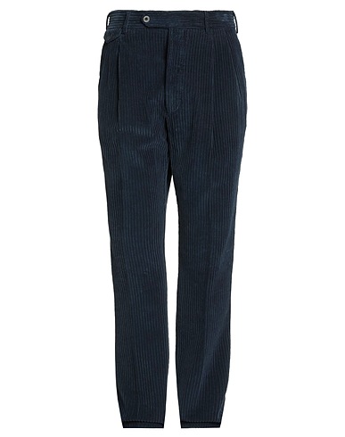 LARDINI Casual trouser Midnight blue 100% Cotton