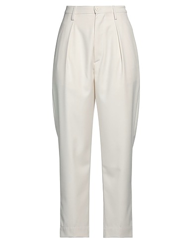 DONDUP Pantalone Off white 62% Poliestere, 35% Viscosa, 3% Elastan