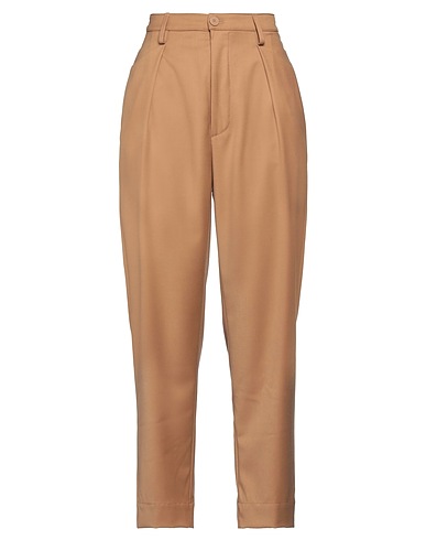DONDUP Casual trouser Beige 62% Polyester, 35% Viscose, 3% Elastane