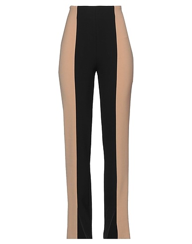 SIMONA CORSELLINI Casual pants Sand 63% Polyester, 27% Viscose, 7% Cotton, 3% Elastane
