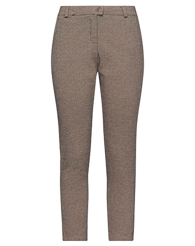 MISS MONEY MONEY Casual trouser Khaki 65% Cotton, 15% Acrylic, 10% Polyester, 10% Other Fibres