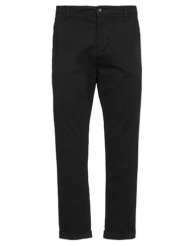 GROOWE Casual trouser Black 98% Cotton, 2% Elastane