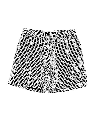 GAëLLE Paris Shorts & Bermuda Silver 87% Polyamide, 8% Metallic fiber, 5% Elastane
