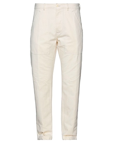 BLUE SAN FRANCISCO Casual pants Ivory 100% Cotton