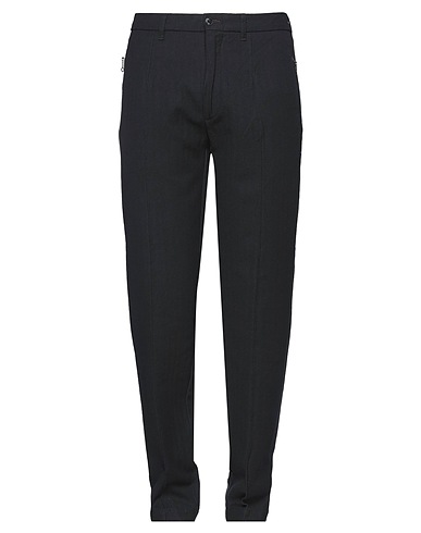 BLUE SAN FRANCISCO Pantalone Nero 50% Cotone, 41% Lino, 9% Lana