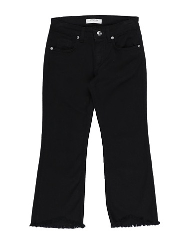 VICOLO Denim trousers Black 97% Cotton, 3% Elastane