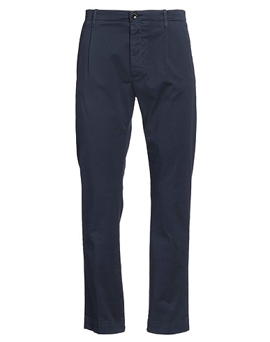 NINE IN THE MORNING Casual trouser Navy blue 86% Cotton, 10% Linen, 4% Elastane