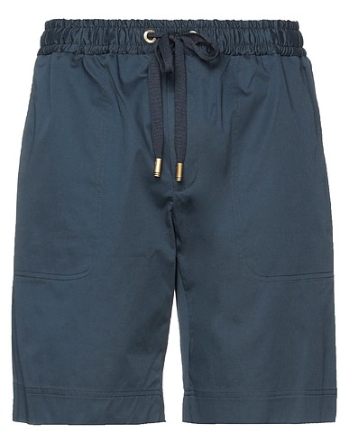 DOLCE&GABBANA Shorts & Bermuda Midnight blue 97% Cotton, 3% Elastane