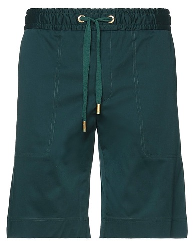 DOLCE&GABBANA Shorts & Bermuda Verde smeraldo 97% Cotone, 3% Elastan