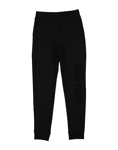 MONNALISA Casual trouser Black 95% Cotton, 5% Elastane