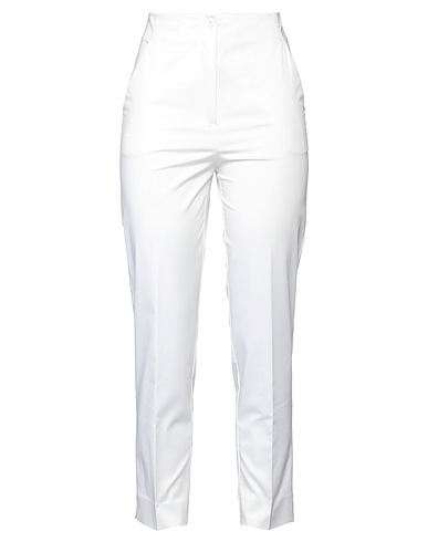 BEATRICE .B Casual trouser White 97% Cotton, 3% Elastane