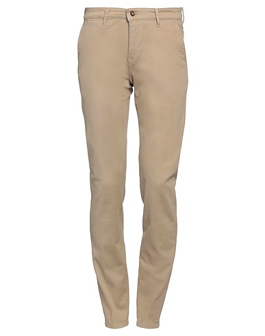 0/ZERO CONSTRUCTION Casual trouser Beige 98% Cotton, 2% Elastane