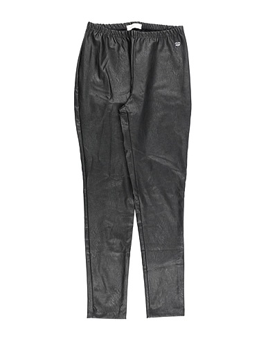 MONNALISA Leggings Black 83% Viscose, 8% Polyester, 5% Elastane, 4% Other Fibres, Polyester resin