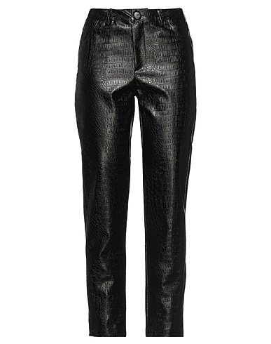 SIMONA A Casual trouser Black 49% Polyester, 41% Viscose, 10% Other Fibres