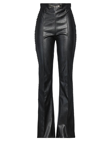 ELISABETTA FRANCHI Pantalone Nero 100% Poliestere, Poliuretano