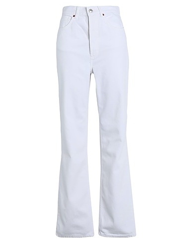 TOPSHOP Denim pants White 100% Cotton