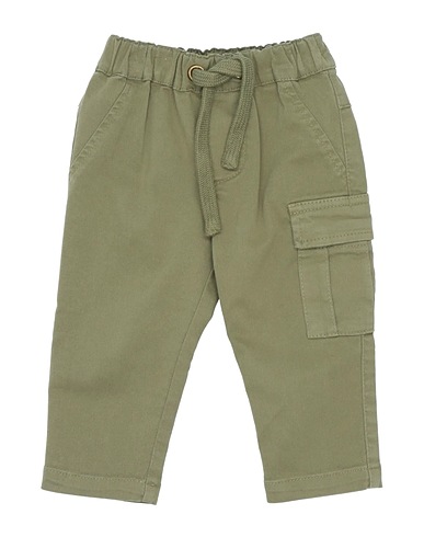 PLEASE Pantalon Vert militaire 98% Coton, 2% Élasthanne