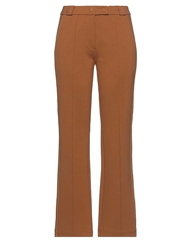 PEOPLE OF SHIBUYA Casual trouser Brown 67% Cotton, 28% Polyamide, 5% Elastane
