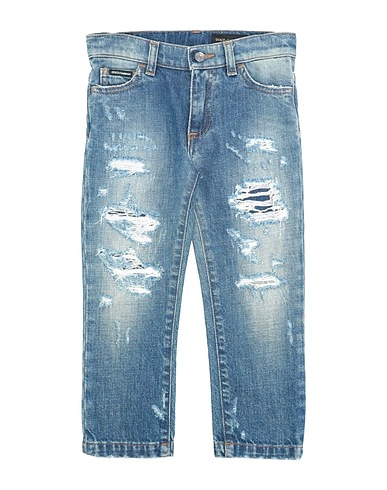 DOLCE&GABBANA Denim trousers Blue 100% Cotton