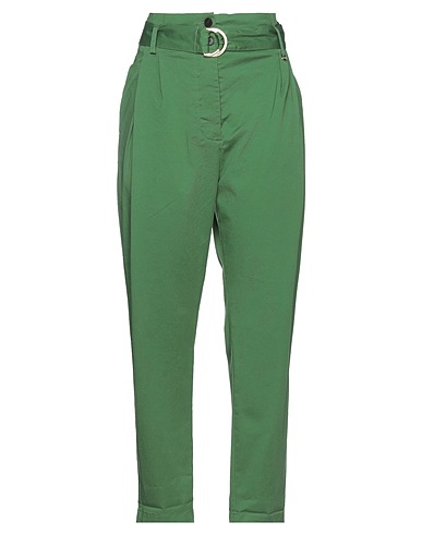 MOTEL Casual trouser Green 97% Cotton, 3% Elastane