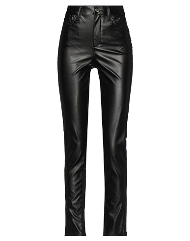 LIU •JO Casual trouser Black 100% Polyester, Cotton, Modal