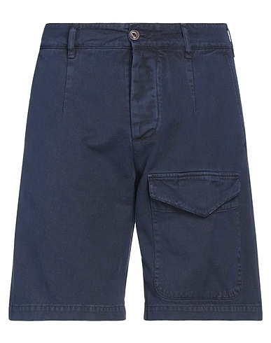 BLUE SAN FRANCISCO Shorts & Bermuda Midnight blue 98% Cotton, 2% Elastane