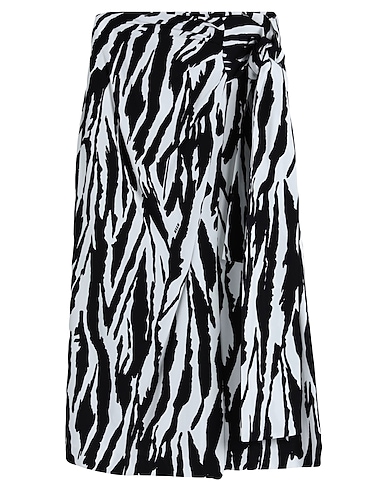 MSGM Jupe mi-longue Noir 100% Viscose