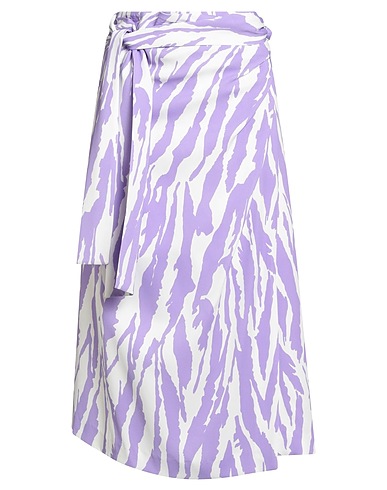 MSGM Midi-Rock Lila 100% Viskose