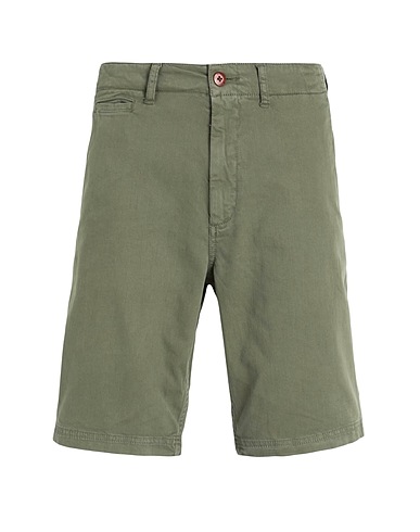 SUPERDRY Shorts & Bermuda Military green 98% Cotton, 2% Elastane