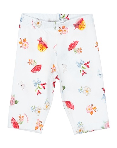 MONNALISA Leggings White 92% Cotton, 8% Elastane