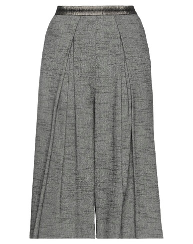 MANILA GRACE Casual trouser Grey 30% Wool, 26% Viscose, 26% Polyester, 17% Cotton, 1% Elastane